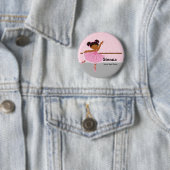 Cute Ballerina Ronde Button 5,7 Cm (In situ)