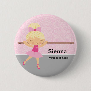 Cute Ballerina Ronde Button 5,7 Cm