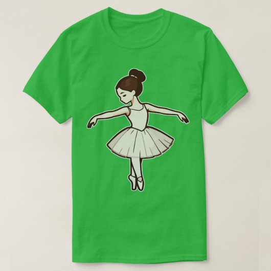 Cute Ballerina T-shirt (Design voorkant)
