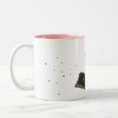 Cute Ballerina Tweekleurige Koffiemok (Links)