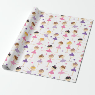 Cute Ballerina Wrapping Paper Cadeaupapier