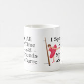 Cute Ballet Barre Funny Ballerina Dancer Koffiemok (Center)