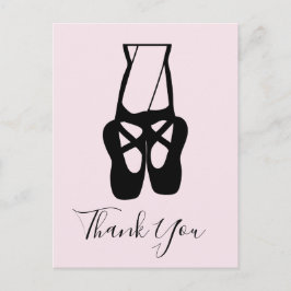 Cute Ballet Dancer Legs & Slippers Hartelijk dank Briefkaart