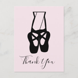 Cute Ballet Dancer Legs & Slippers Hartelijk dank Briefkaart