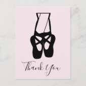 Cute Ballet Dancer Legs & Slippers Hartelijk dank Briefkaart (Voorkant)