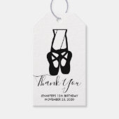 Cute Ballet Dancer Legs & Slippers Hartelijk dank Cadeaulabel (Voorkant)