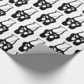 Cute Ballet Dancer Legs & Slippers Pattern Cadeaupapier (Hoek)