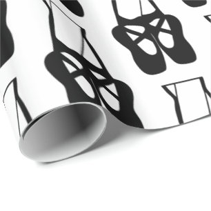 Cute Ballet Dancer Legs & Slippers Pattern Cadeaupapier