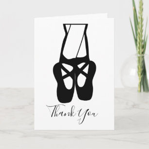 Cute Ballet Dancer Slippers Belerarenwaardering Kaart
