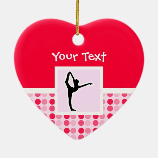 Cute Ballet Keramisch Ornament (Achterkant)