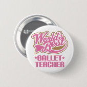 Cute Ballet-leraar Ronde Button 5,7 Cm (Voorkant /achterkant)