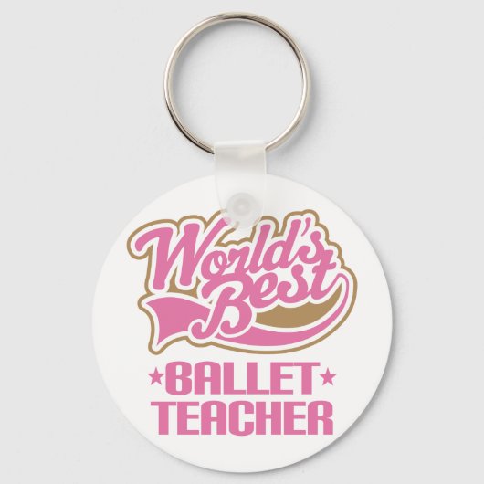 Cute Ballet-leraar Sleutelhanger (Voorkant)