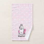 Cute Ballet Princess Old English Sheepdog Gray 1 Bad Handdoek (Handdoek)