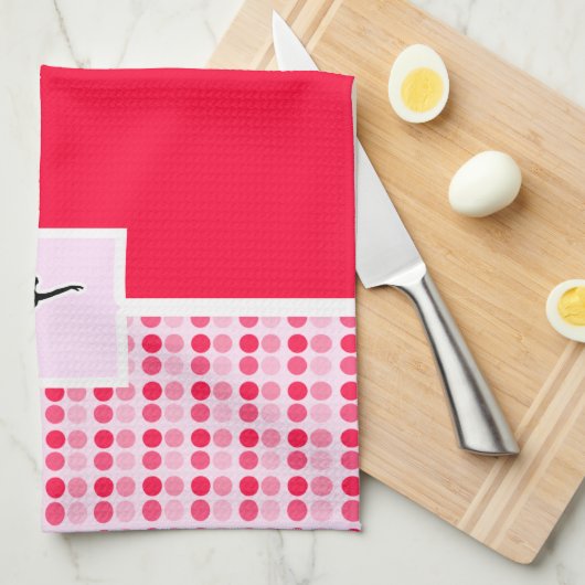 Cute Ballet Theedoek (Quarter Fold)