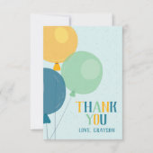 Cute Ballon Bedankkaart (Voorkant)
