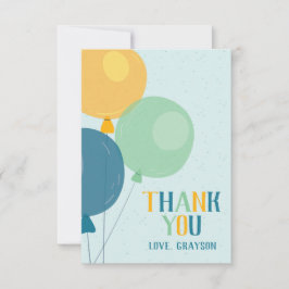 Cute Ballon Bedankkaart