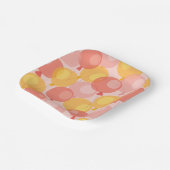 Cute Balloon Birthday Paper Borden Papieren Bordje (Gebogen)