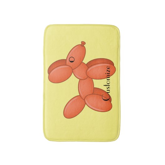 Cute Balloon Dog Thunder_Cove Badmat (Voorkant Verticaal)