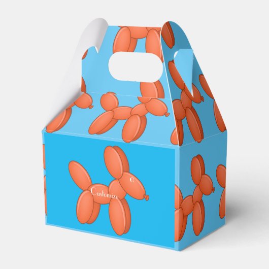 Cute Balloon Dog Thunder_Cove Bedankdoosjes (Voorkant Zijde)