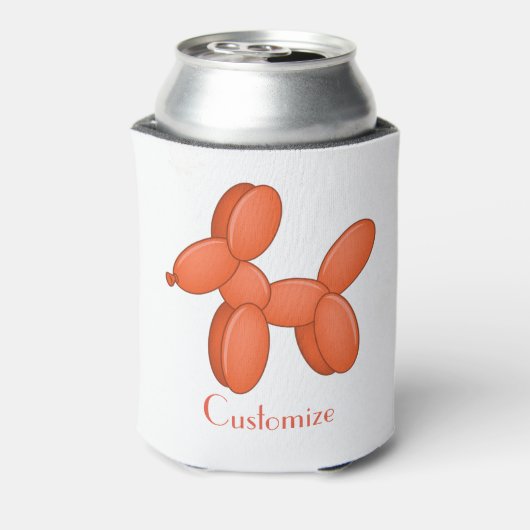 Cute Balloon Dog Thunder_Cove Blikjeskoeler (Blikje Achterkant)