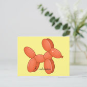 Cute Balloon Dog Thunder_Cove Briefkaart (Staand voorkant)