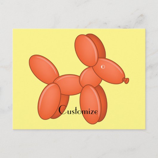 Cute Balloon Dog Thunder_Cove Briefkaart (Voorkant)