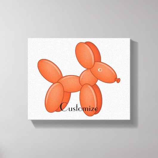 Cute Balloon Dog Thunder_Cove Canvas Afdruk (Voorkant)