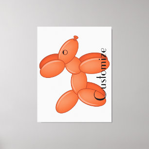 Cute Balloon Dog Thunder_Cove Canvas Afdruk