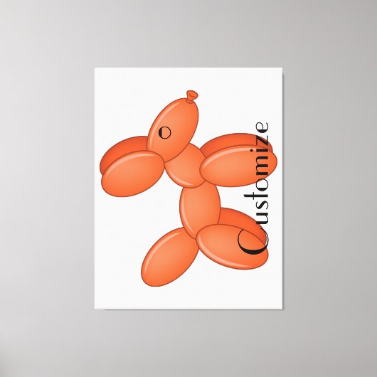 Cute Balloon Dog Thunder_Cove Canvas Afdruk (Voorkant)