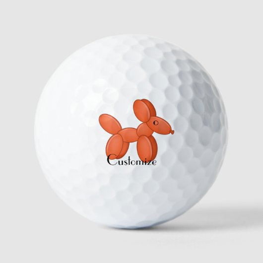 Cute Balloon Dog Thunder_Cove Golfballen (Voorkant)
