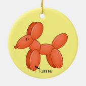 Cute Balloon Dog Thunder_Cove Keramisch Ornament (Achterkant)