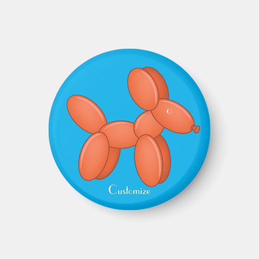 Cute Balloon Dog Thunder_Cove Magneet (Voorkant)