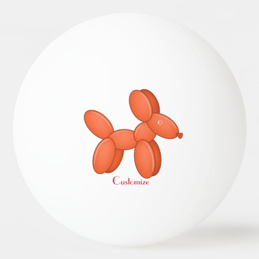 Cute Balloon Dog Thunder_Cove Pingpongbal (Voorkant)