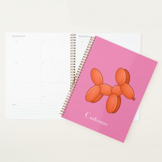 Cute Balloon Dog Thunder_Cove Planner (Display)