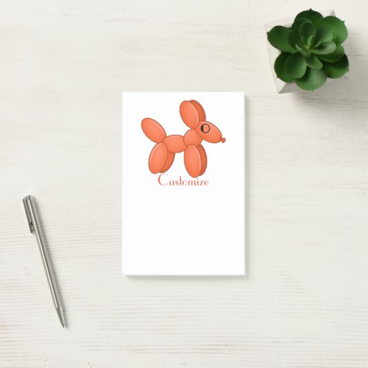 Cute Balloon Dog Thunder_Cove Post-it® Notes (Kantoor)