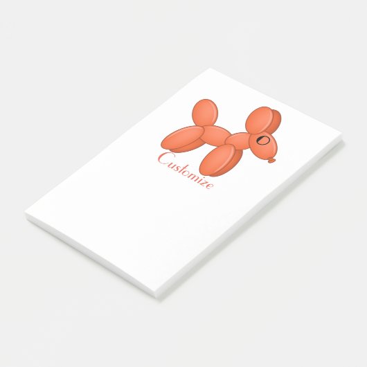 Cute Balloon Dog Thunder_Cove Post-it® Notes (Schuin)