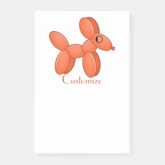 Cute Balloon Dog Thunder_Cove Post-it® Notes (Voorkant)
