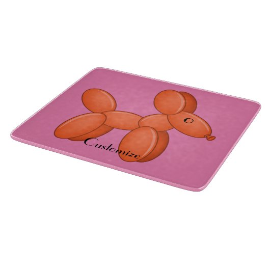 Cute Balloon Dog Thunder_Cove Snijplank (Hoek)