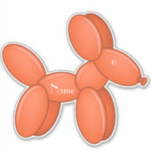 Cute Balloon Dog Thunder_Cove Sticker (Voorkant)