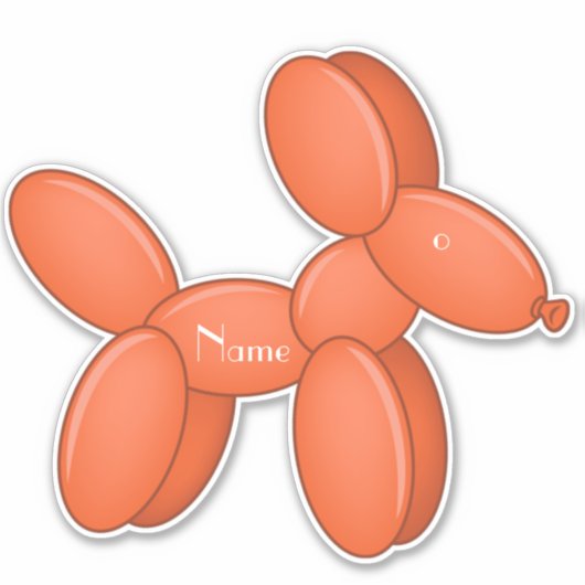 Cute Balloon Dog Thunder_Cove Sticker (Voorkant)