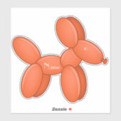Cute Balloon Dog Thunder_Cove Sticker (Vel)