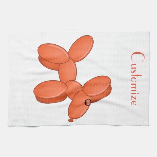 Cute Balloon Dog Thunder_Cove Theedoek (Horizontaal)