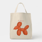 Cute Balloon Dog Thunder_Cove Tote Bag (Achterkant)