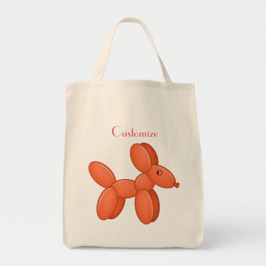 Cute Balloon Dog Thunder_Cove Tote Bag (Voorkant)
