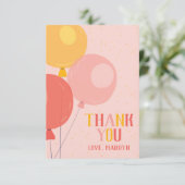 Cute Balloon Hartelijk dank Bedankkaart (Staand voorkant)