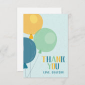 Cute Balloon Hartelijk dank Bedankkaart (Voorkant / Achterkant)