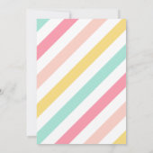 Cute Balloons Moderne Eerste Foto Dag Kaart (Achterkant)