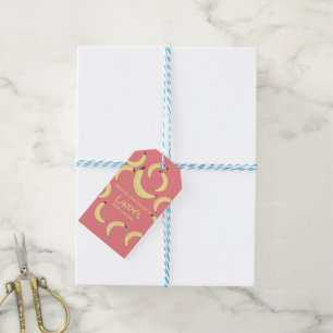 Cute Banaan Bos Patroon Baby Shower Cadeau Labels Cadeaulabel