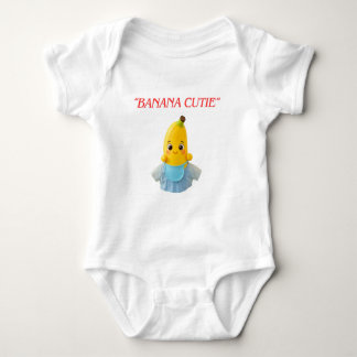 Cute Banana Baby – Adorable Cartoon Banana in Blue Romper