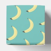 Cute Banana Bunch Blauwgroen Baby shower Pattern Bedankdoosjes (Bovenkant)
